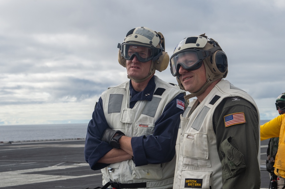 The Harry S. Truman Carrier Strike Group is on a scheduled deployment in the U.S. Sixth Fleet area of operations in support of naval operations to maintain maritime stability and security.