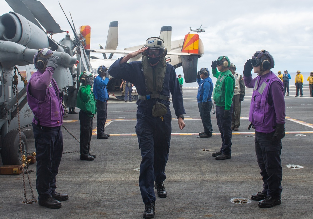 The Harry S. Truman Carrier Strike Group is on a scheduled deployment in the U.S. Sixth Fleet area of operations in support of naval operations to maintain maritime stability and security.