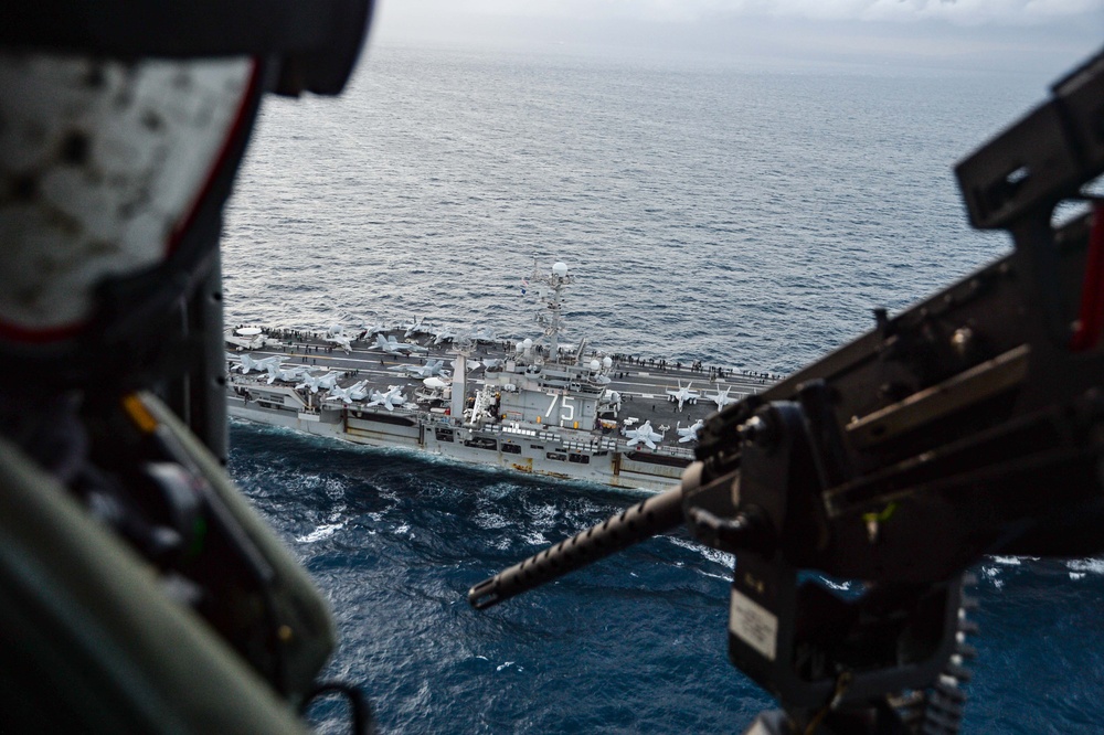 The Harry S. Truman Carrier Strike Group is on a scheduled deployment in the U.S. Sixth Fleet area of operations in support of naval operations to maintain maritime stability and security.