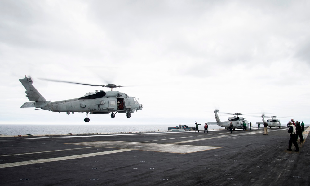 The Harry S. Truman Carrier Strike Group is on a scheduled deployment in the U.S. Sixth Fleet area of operations in support of naval operations to maintain maritime stability and security.