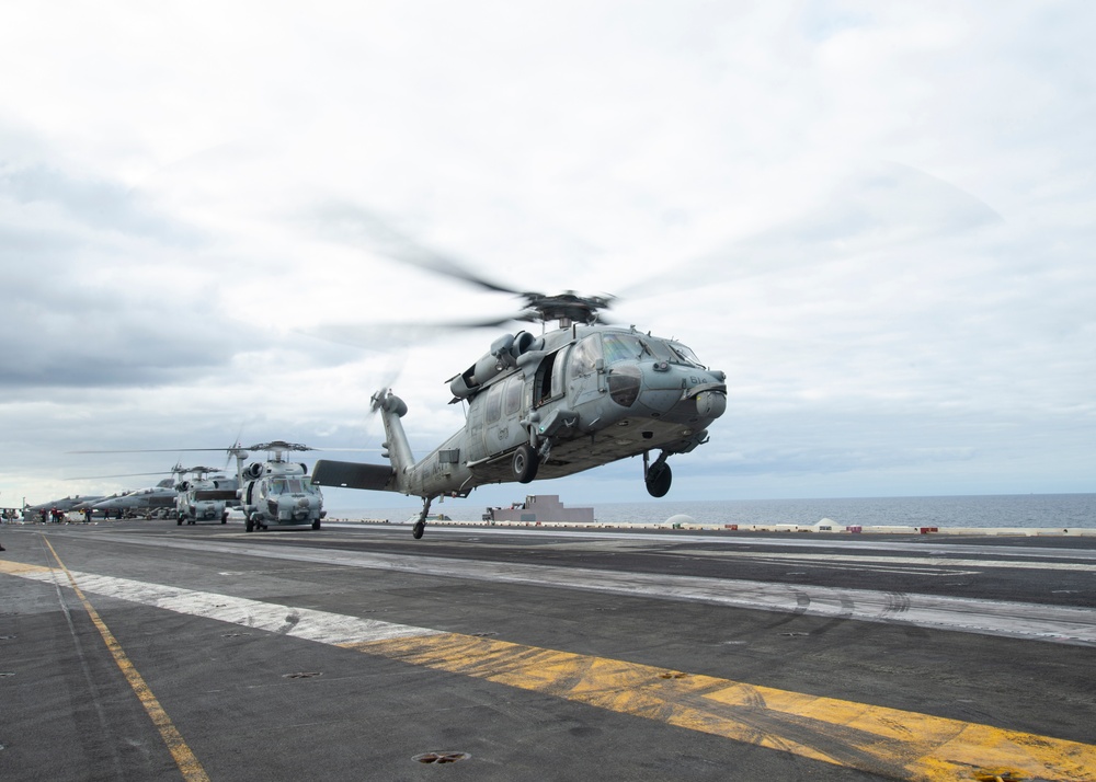 The Harry S. Truman Carrier Strike Group is on a scheduled deployment in the U.S. Sixth Fleet area of operations in support of naval operations to maintain maritime stability and security.