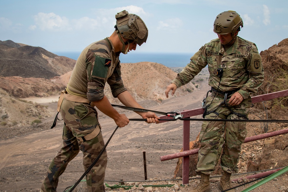 U.S. Army Mountain Warfare School hosts joint mountain training in Djibouti