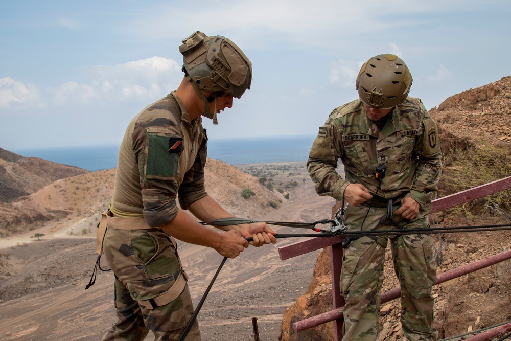 U.S. Army Mountain Warfare School hosts joint mountain training in Djibouti