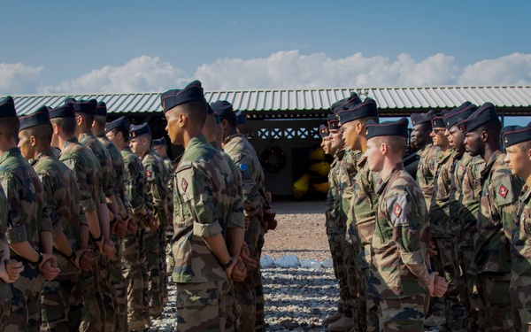 French service members complete the Joint Expeditionary Mountain Warfare Course in Djibouti