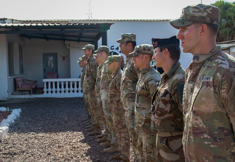 French service members complete the Joint Expeditionary Mountain Warfare Course in Djibouti