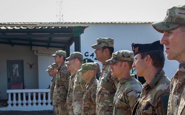 French service members complete the Joint Expeditionary Mountain Warfare Course in Djibouti