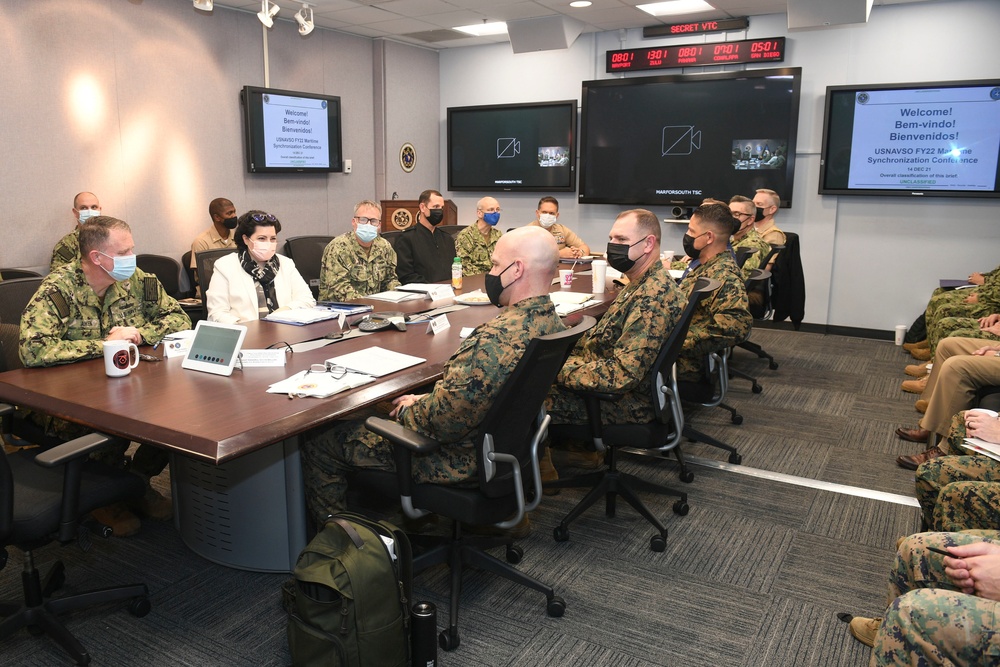 Commander of U.S. Naval Forces Southern Command/U.S. 4th Fleet Delivers Opening Remarks During Annual Maritime Synchronization Conference