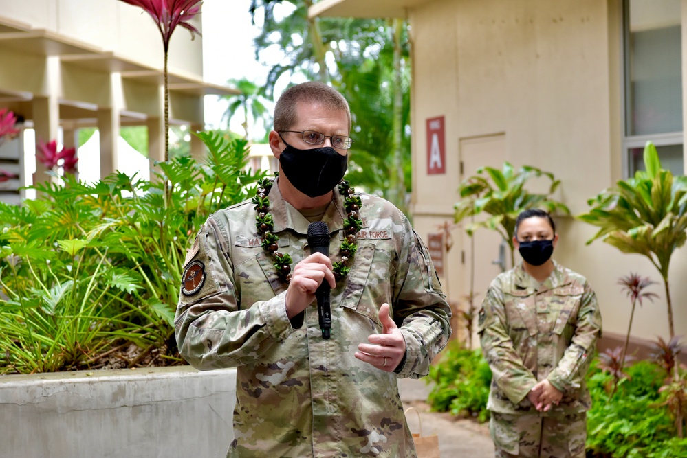 Blessing of the Hands Ceremony at the 15th Medical Group