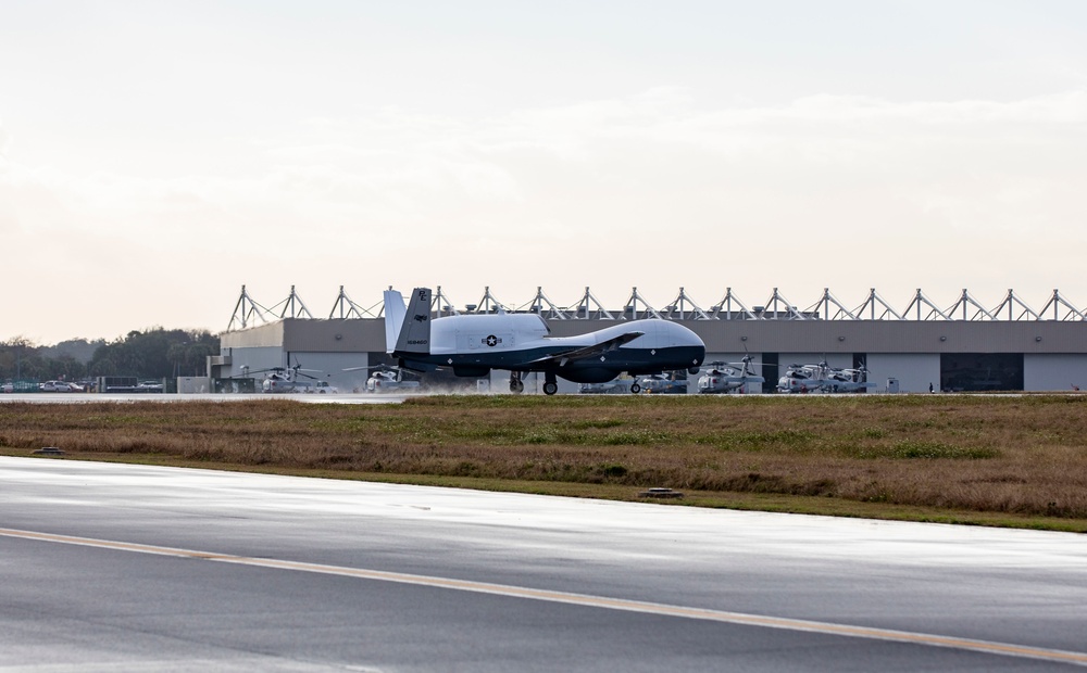 MQ-4C Triton arrives to NS Mayport