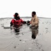 Marines jump in for cold-water immersion training during CWOC ops at Fort McCoy