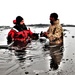 Marines jump in for cold-water immersion training during CWOC ops at Fort McCoy