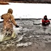 Marines jump in for cold-water immersion training during CWOC ops at Fort McCoy