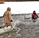 Marines jump in for cold-water immersion training during CWOC ops at Fort McCoy