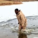 Marines jump in for cold-water immersion training during CWOC ops at Fort McCoy