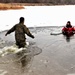 Marines jump in for cold-water immersion training during CWOC ops at Fort McCoy