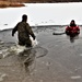 Marines jump in for cold-water immersion training during CWOC ops at Fort McCoy