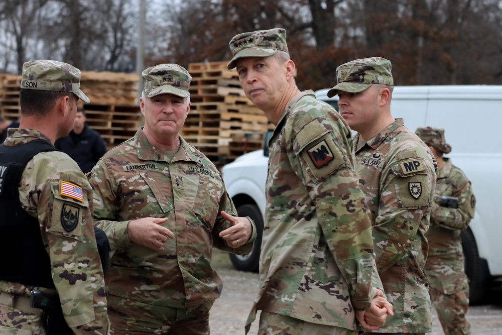 General Hokanson and Major General Lamberton visit Mayfield, Kentucky