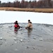 Marines jump in for cold-water immersion training during CWOC ops at Fort McCoy