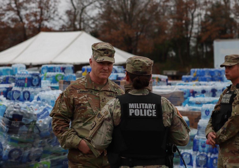 General Hokanson and Major General Lamberton visit Mayfield, Kentucky