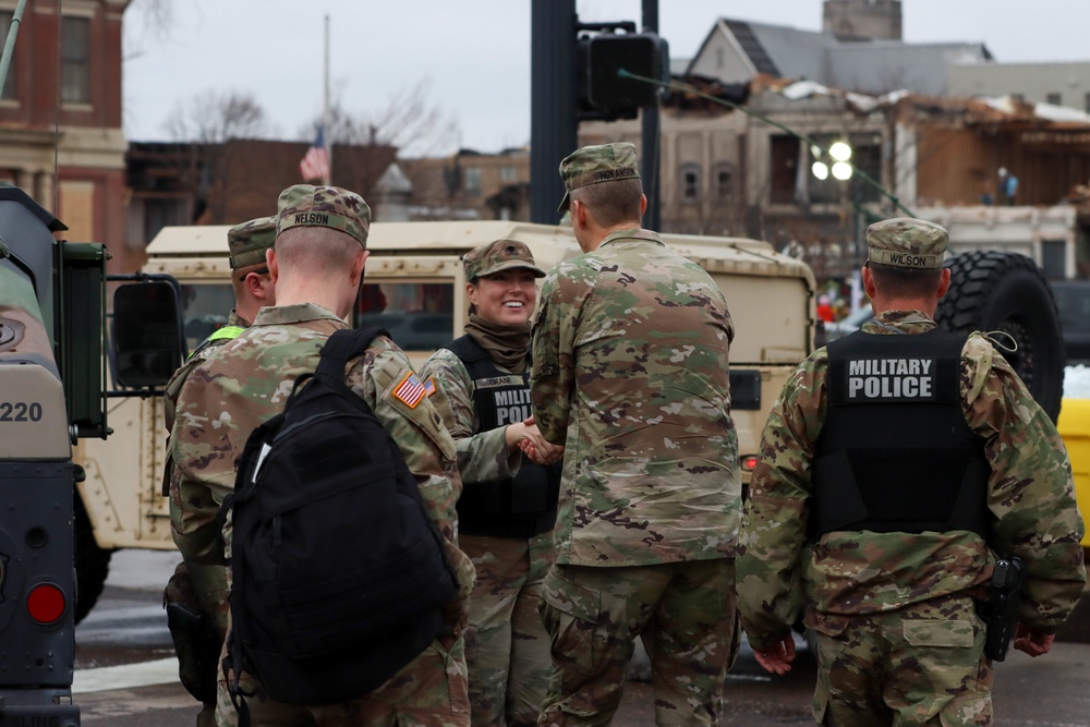 General Hokanson and Major General Lamberton visit Mayfield, Kentucky