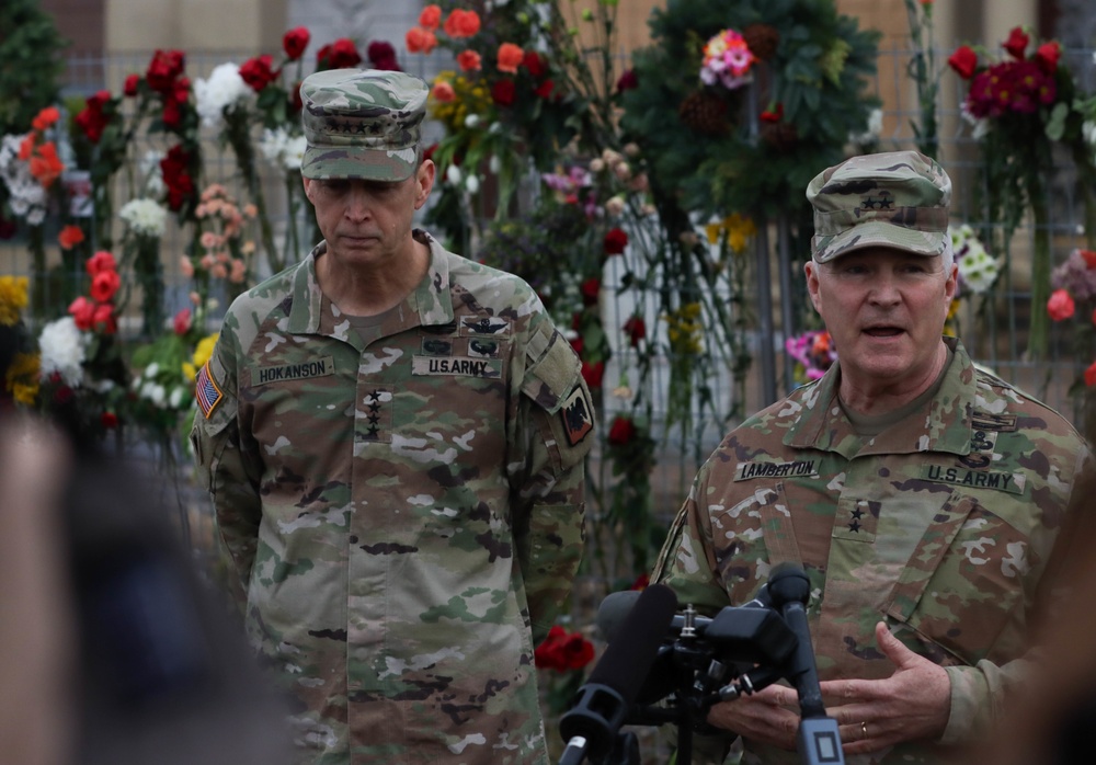 General Hokanson and Major General Lamberton visit Mayfield, Kentucky