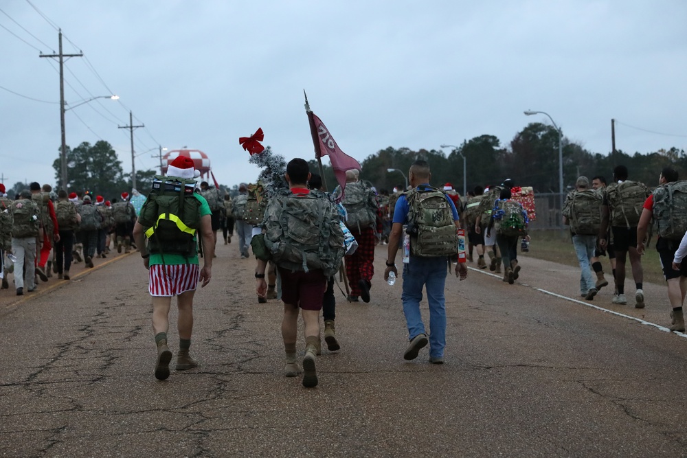 Spreading holiday cheer for all of Fort Polk to hear!