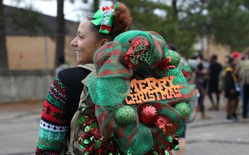 Spreading holiday cheer for all of Fort Polk to hear!