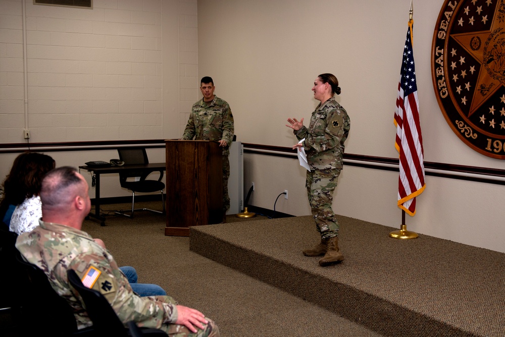 Oklahoma Army National Guard promotes first female master sergeant in combat arms