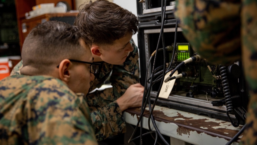 CLR-37 Marines Conduct Single-Channel Radio Exercise