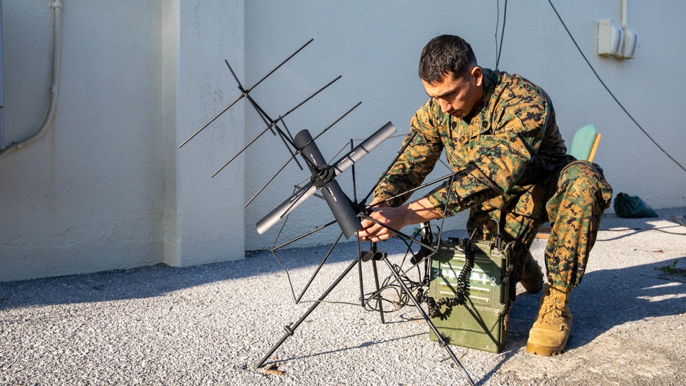 CLR-37 Marines Conduct Single-Channel Radio Exercise