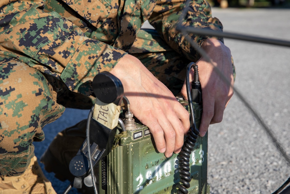 CLR-37 Marines Conduct Single-Channel Radio Exercise