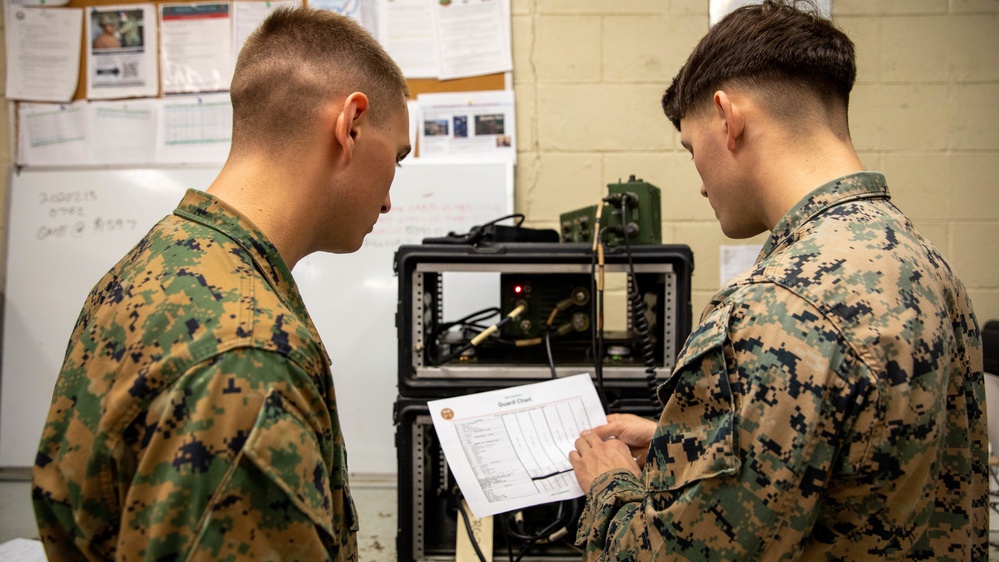 CLR-37 Marines Conduct Single-Channel Radio Exercise