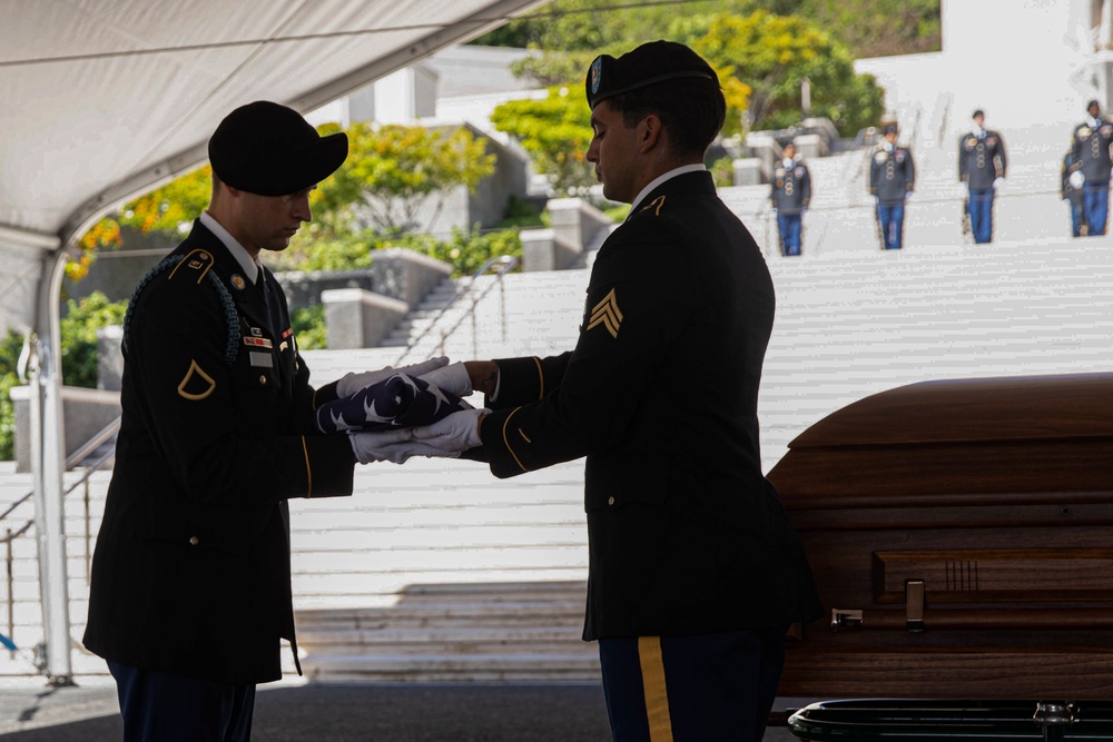 Fallen World War Two Veteran Funeral Ceremony