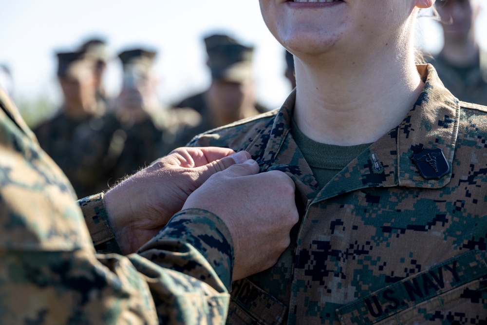 Reenlistment and Promotion atop Mt. Suribachi