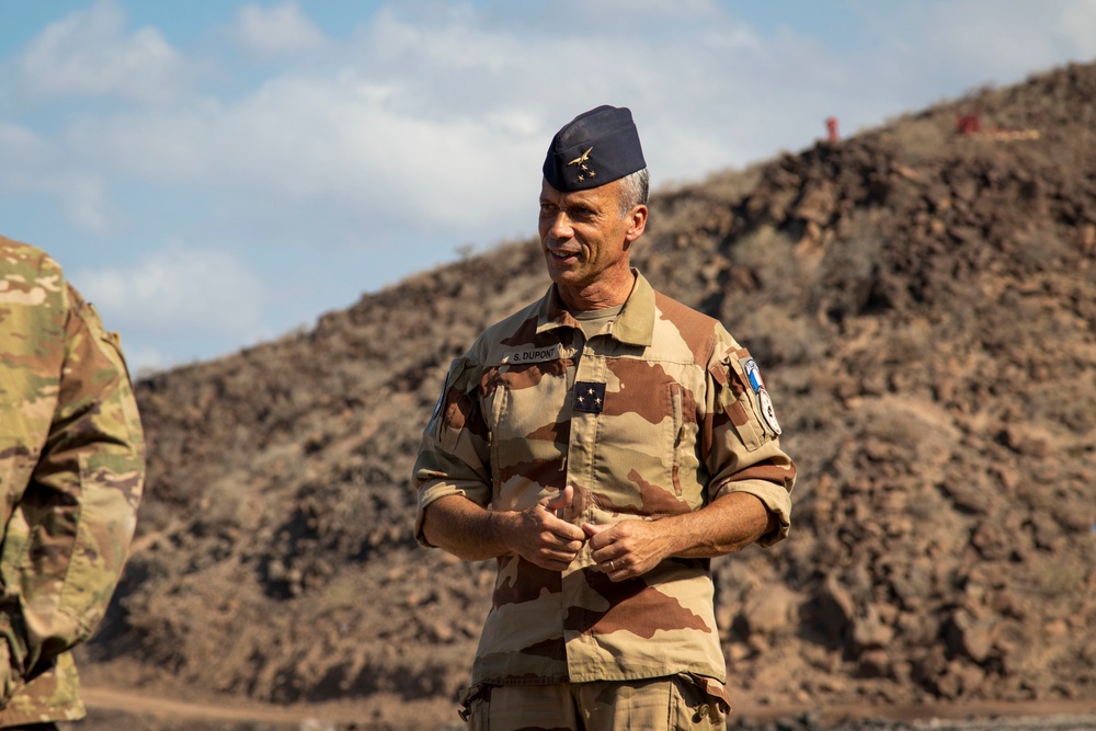 French service members complete the Joint Expeditionary Mountain Warfare Course in Djibouti