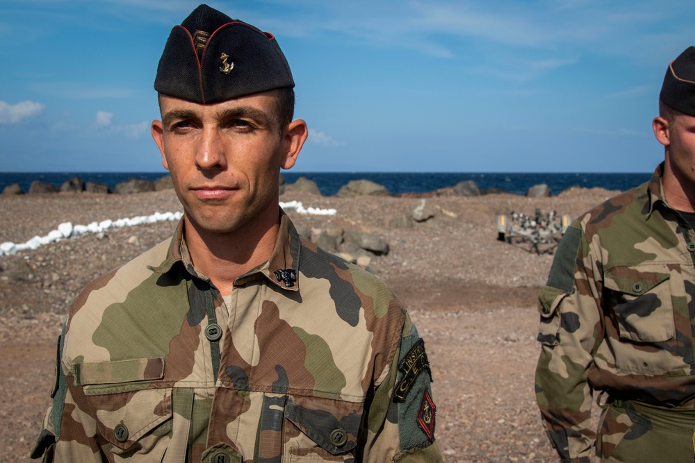 French service members complete the Joint Expeditionary Mountain Warfare Course in Djibouti