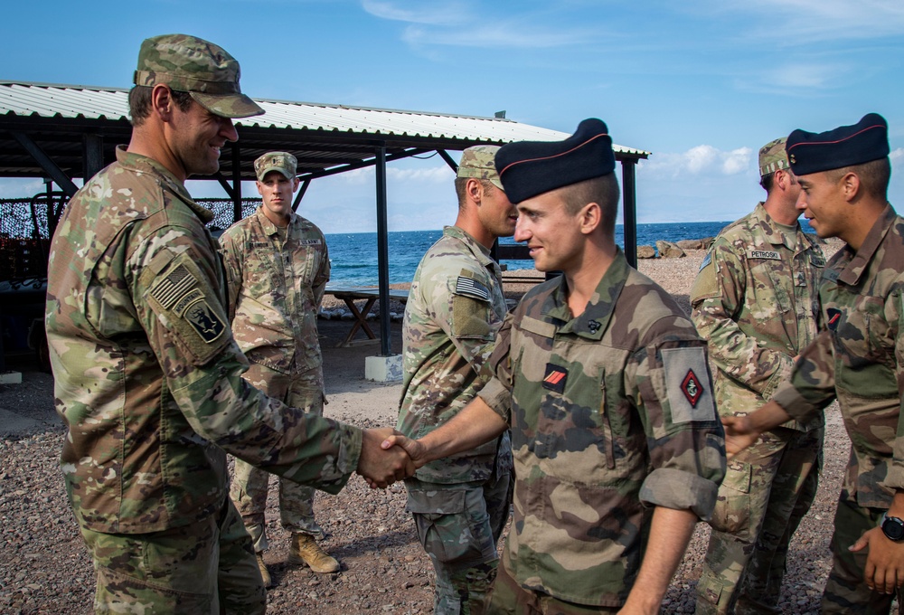 French service members complete the Joint Expeditionary Mountain Warfare Course in Djibouti