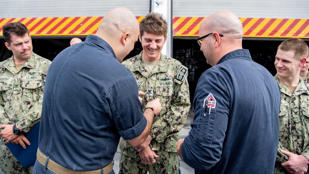 USS Charleston Conducts Frocking Ceremony