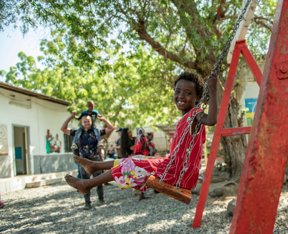 East Africa service members volunteer at local orphanage