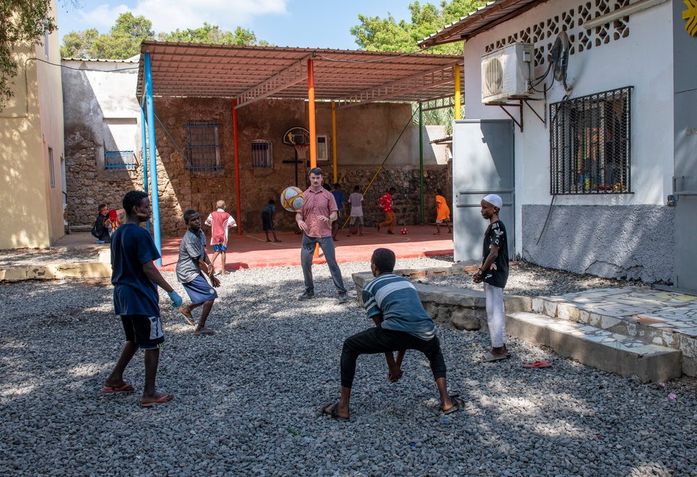 East Africa service members volunteer at local orphanage