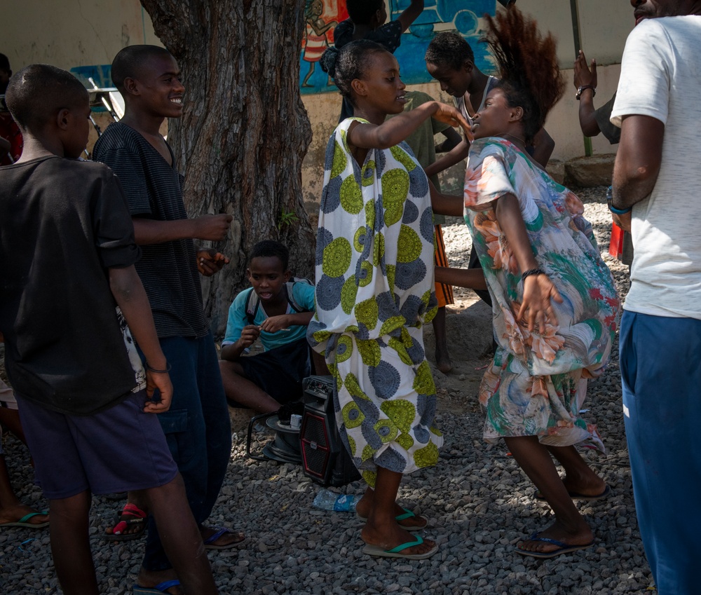 East Africa service members volunteer at local orphanage