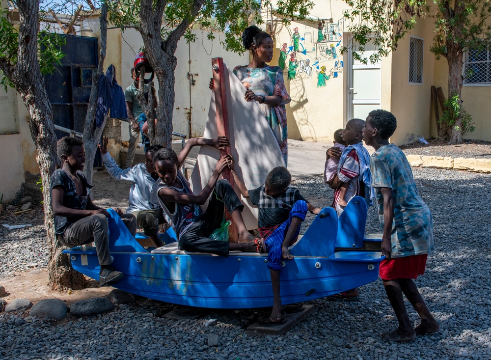 East Africa service members volunteer at local orphanage