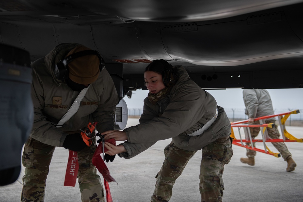 336th Fighter Squadron conduct scramble certification drills for NATO eAP