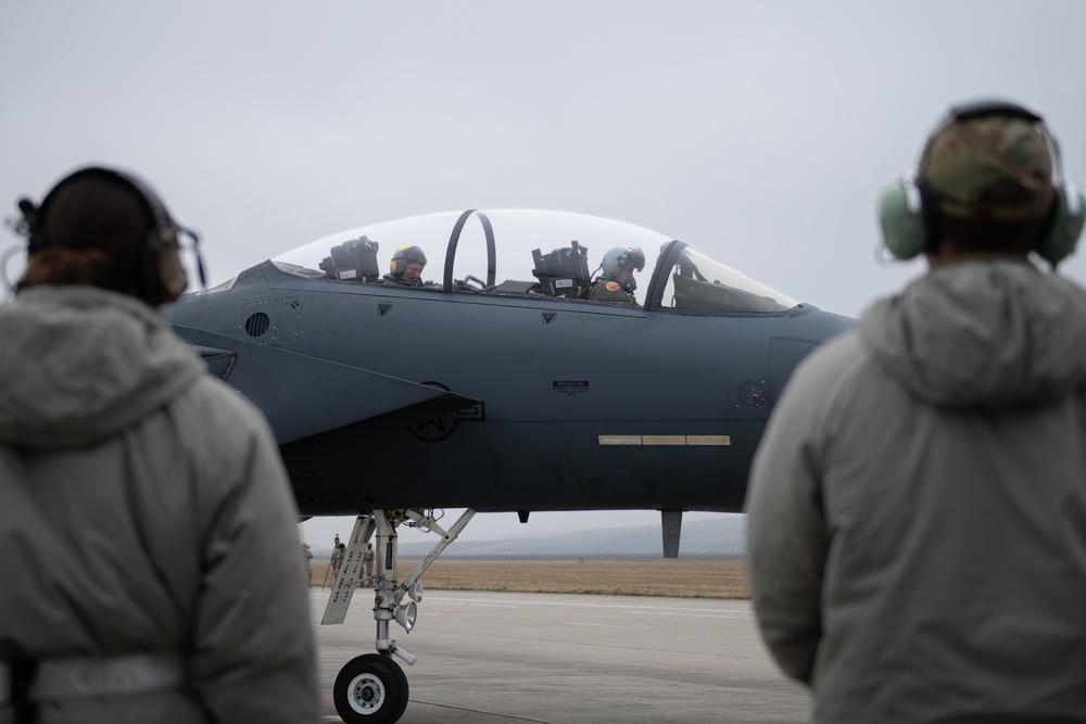 336th Fighter Squadron conduct scramble certification drills for NATO eAP