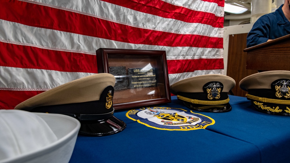 USS O'Kane (DDG 77) Holds Pearl Harbor Remembrance Ceremony