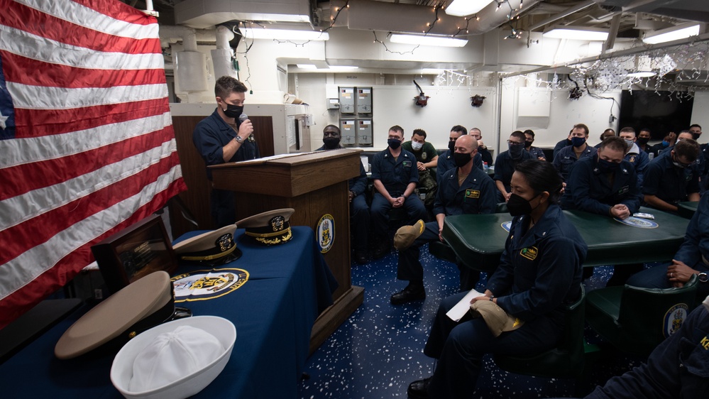 USS O'Kane (DDG 77) Holds Pearl Harbor Remembrance Ceremony