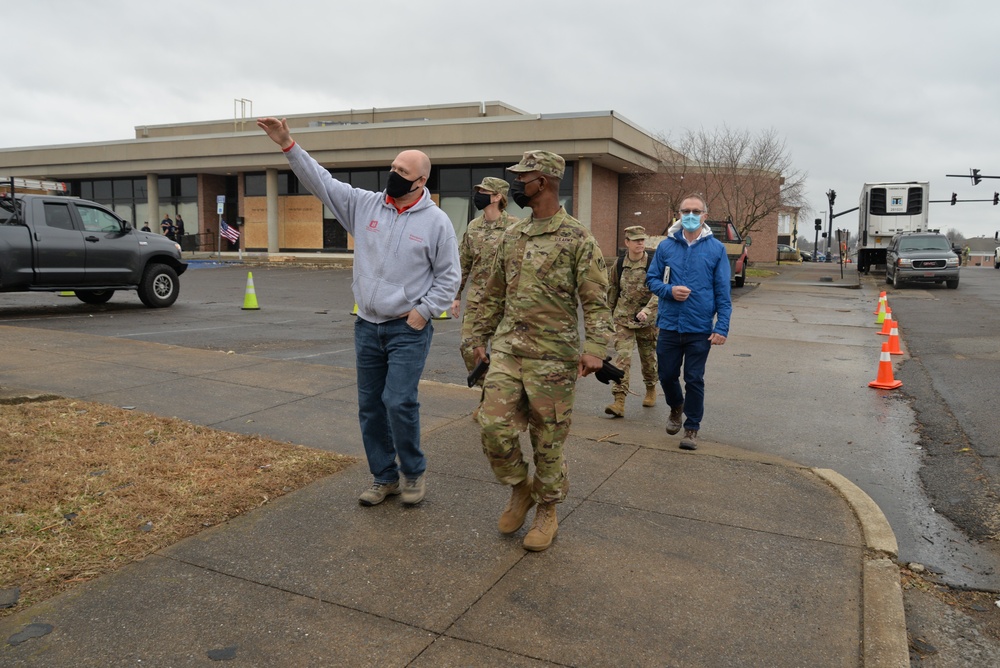 USACE division commander and command sgt. maj. visit storm and tornado affected areas of western Kentucky