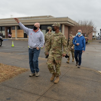 USACE division commander and command sgt. maj. visit storm and tornado affected areas of western Kentucky