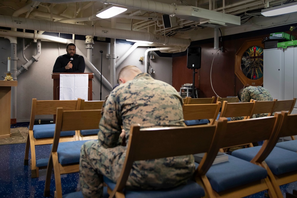 Gospel Service on Kearsarge