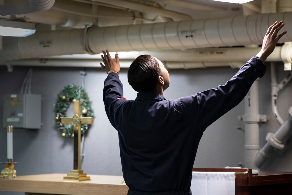 Gospel Service on Kearsarge